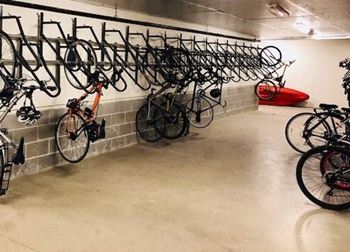 Sparc apartments bike room